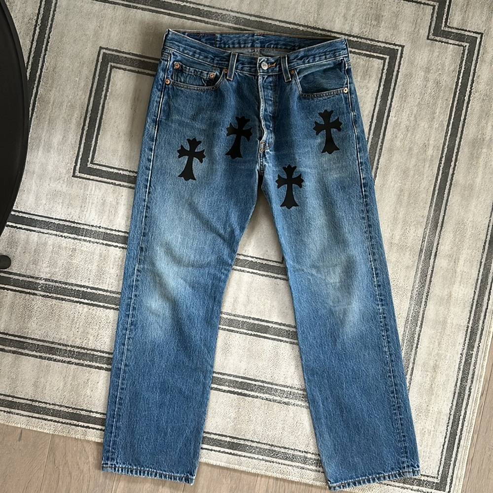 VIntage Levi's 501 Reworked Jeans - Picture 2 of 12